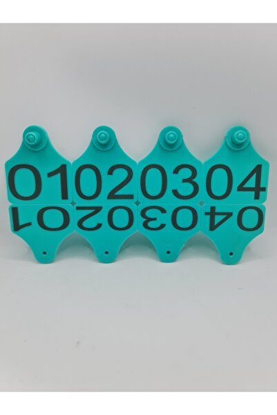 SAMARA ÇİFTLİK EKİPMANLARI 100 ADET TURKUAZ BÜYÜKBAŞ HAYVAN KÜPESİ+PENS UCU HEDİYELİ