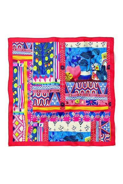nehir eşarp Mixed Bandana Pattern 50X50 cm
