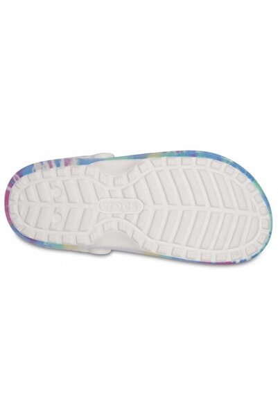 Crocs classic tie-dye lined clog - powder blue/multi
