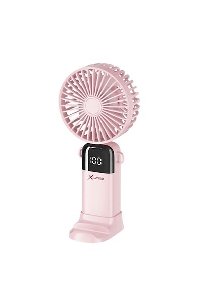 xLayer Ventilator portabil silentios XLayer, 5 trepte de viteza, acumulator 1200 mAh, pink