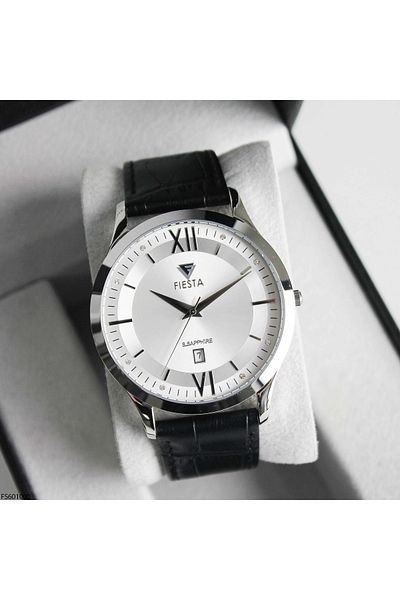 Fiesta Fs601000 Men's Wrist Watch with Leather Band