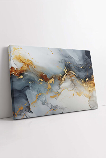 KOSS Dijital Πίνακας σε καμβά με αφηρημένο μαρμάρινο σχέδιο, Σαλόνι γραφείου,...