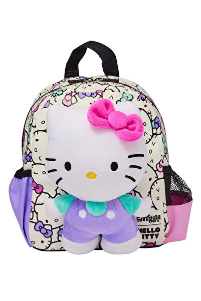 SMIGGLE Hello Kitty Çıkarılabilir Peluş Oyuncaklı Küçük Sırt Çantası