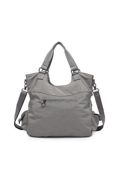 SMART BAGS Metallic Fabric Shoulder Bag Bc 3221 - Dark Gray