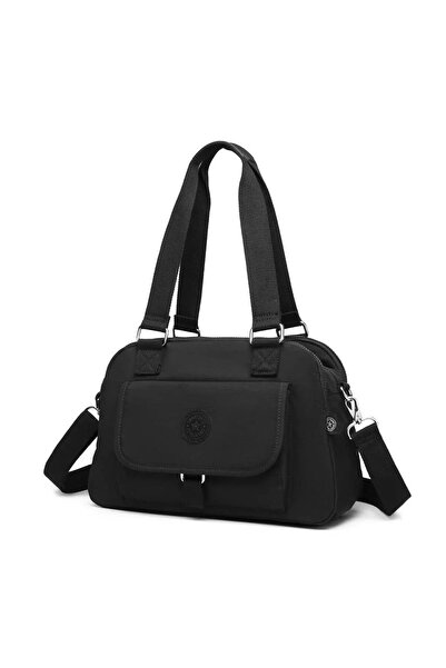 SMART BAGS Geantă de umăr pentru femei Crinkle Black SMB1122