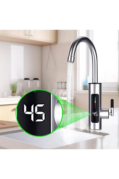 Generic Electric Faucet for Instant Water Heating, With Display, 360 Degree Rotation, Power 3000 W