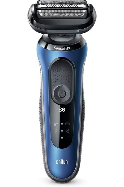 Braun 60-B1000S Series 6 Wet And Dry Shaver With Travel Case, Blue