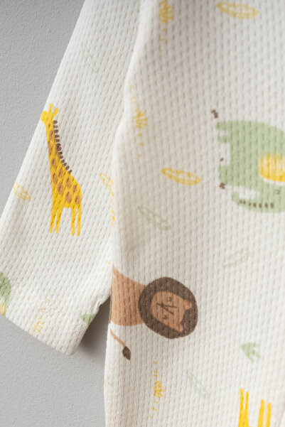 Bebitof Cute Giraffe Patterned Cotton Baby Romper