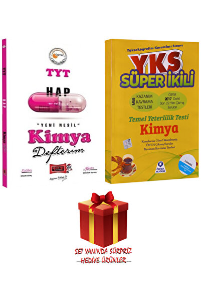 Yargı Yayınları TYT Hap Kimya Defterim+Örnek Akademi YKS-TYT Süper İkili Kaza...