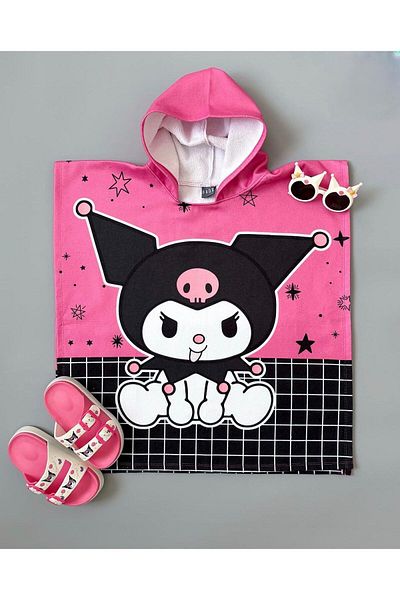 KOKOŞ BEBEK Kuromi Swimsuit-Towel Set 2 Pieces