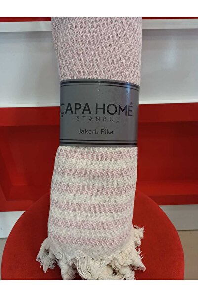 Çapa Home Non-Slip Non-Burning Cotton Multi-Purpose Authentic Bohemian Both Seat Cover Both Pink 180X240