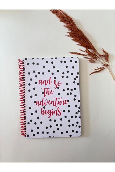 Adalinhome Atakids Lizy Striped Spiral School Notebook |   12 X 15cm |   100 Sheets