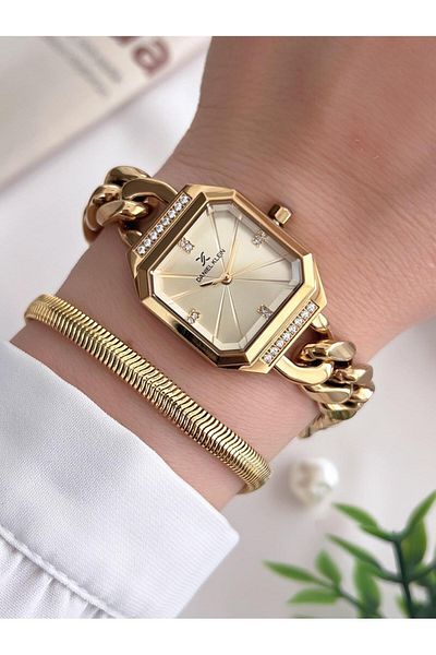 Daniel Klein Steel Cord 3 Atm Water Resistant Special Design Women Wrist Watch+Bracelet Vs.Blkt.0435