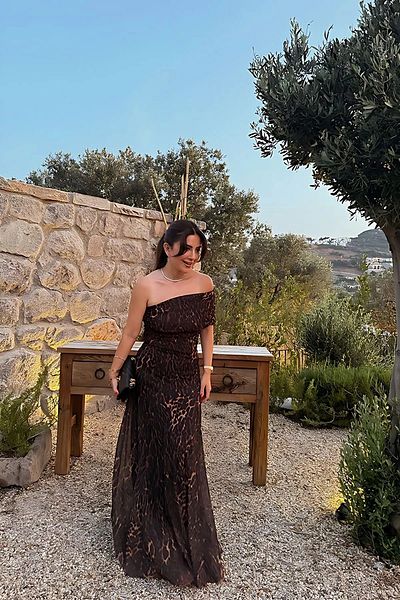My Blog Φόρεμα Leopard One Shoulder Freesia - 205171
