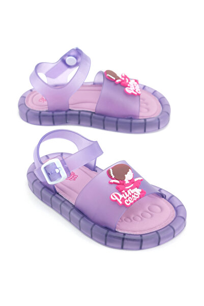 GEZER Princess Girl's Summer Airblow Ankle Buckle Adjustable Comfortable Lighted Sole Daily Sanda