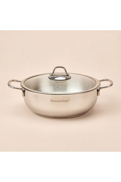 Masterchef Stainless Steel Carnivore Pot - Gray - 26 cm