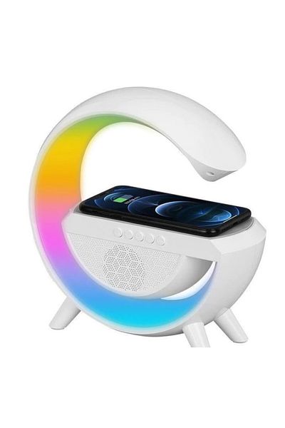 OEM Portable speaker bt 2301, battery lamp, multicolor, wireless charging