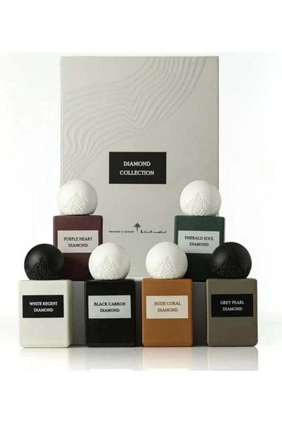 IBRAQ Ibrahim Al Qurashi Diamond Collection Perfume Set, 6 pieces, 10ml