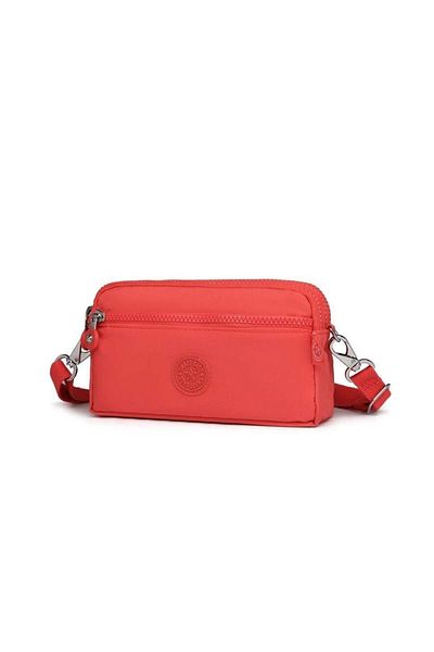 SMART BAGS Crinkle Fabric Waterproof Mini Size Messenger Bag Bc 1112 - Pomegranate