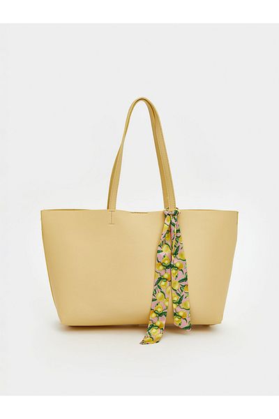 LC Waikiki Leather Look Women's Shoulder Bag with Scarf Detail