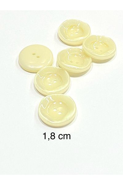 karantuhafiye Mother of Pearl Button / Italian Mother of Pearl Button /2912/ Cream / 1.8 cm