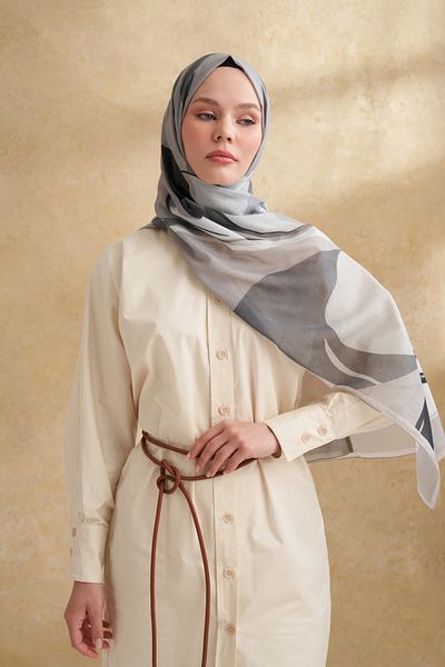 ARMANDA Silk Cotton Sarah Pattern Shal