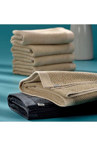 Kela LAVINIA towel 100% cotton black 70.0x140.0cm