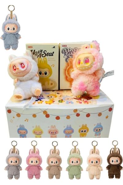 Generic LABUBUUU The Monsters Have A Seat Vinyl Plush Blind Box 8x7x15cm, Collectable Character Keychain
