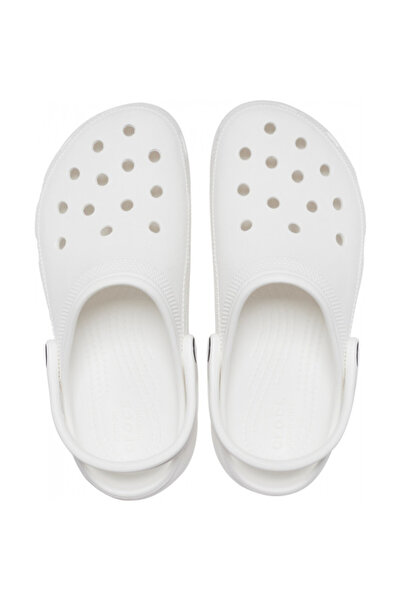 Crocs women's classic platform clog - white