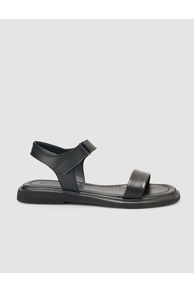 Cabani 100% Genuine Leather Black Women's Sandals