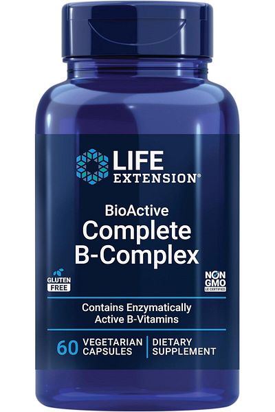 Life Extension Bioactive Complete B-complex, Heart, Brain And Nerve Support, Healthy Energy, Metabol