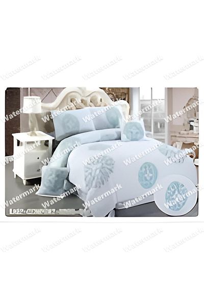 East Comfort 6-piece bed linen, with printed pattern, 230x250 cm
