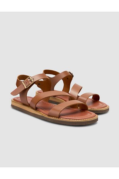 Cabani 100% Genuine Leather Tan Women's Sandals