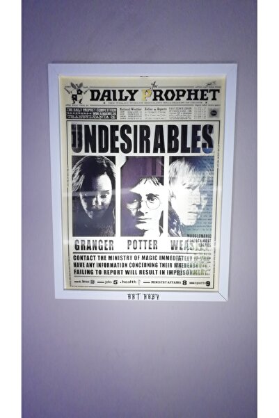 Harry Potter 3D Hareketli Çerçeveli Tablo 30x40 cm, Daily Prophet Lenticular ...