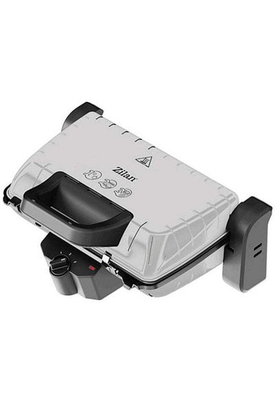 Zilan Sandwich Maker & Grill Zilan - 1600W, Termostat Reglabil, Placi Antiaderente, Inox - ZLN4021
