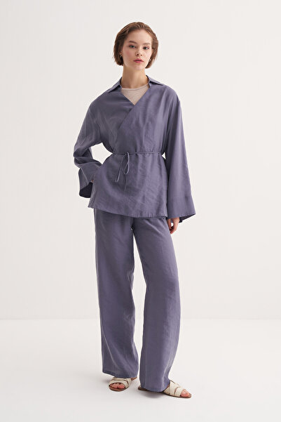 VESNA Loose Cut Trousers with Elastic Waist