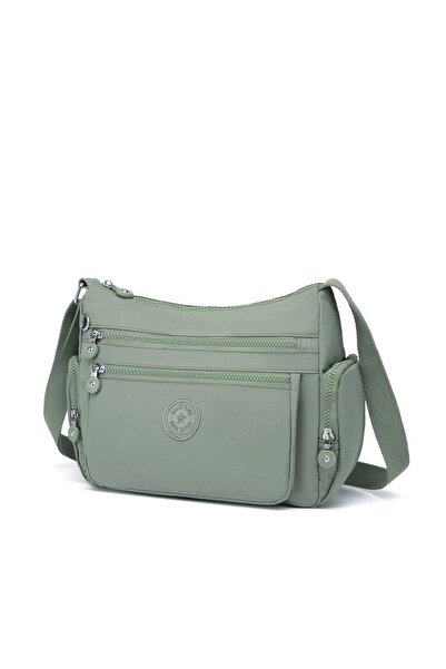 SMART BAGS Crinkle Fabric Waterproof Women's Crossbody Bag Bc 1115 - Dark Green