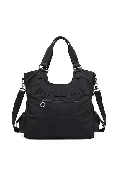 SMART BAGS Metallic Fabric Shoulder Bag Bc 3221 - Black