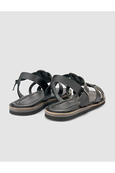 Cabani 100% Genuine Leather Black Women's Sandals