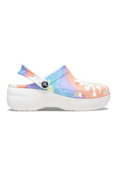 Crocs Women's Classic Platform Tie-Dye Graphic Clog