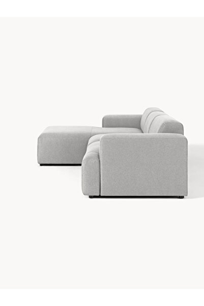 Genel Markalar Most Mollista 3 Modül Sol Köşe Koltuk 32 Gri Keten Kumaş Yumuşak Sünger (Evinize Teslim)