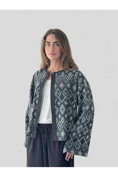 Retrobird Poncho Lightweight Jacket Women Anthracite