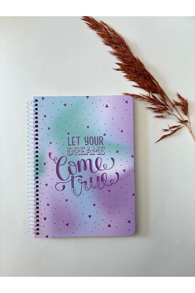 Adalinhome Atakids Lizy Striped Spiral School Notebook |   12 X 15cm |   100 Sheets