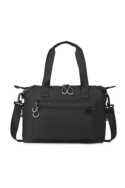 SMART BAGS Дамска чанта за през рамо BC 3139 от изключително лек плат - черна