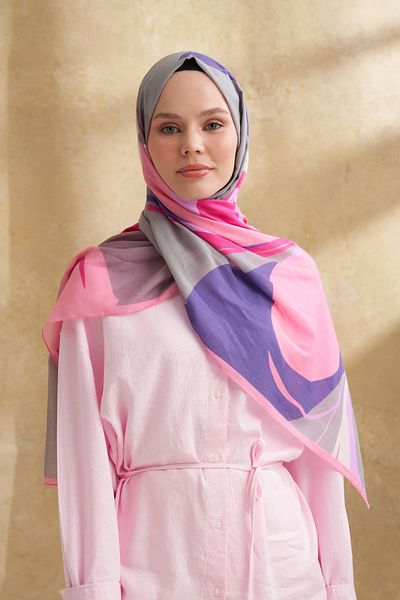 ARMANDA Silk Cotton Sarah Pattern Shal