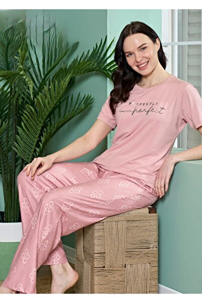 Over Sleep by Poleren SET DE PIZAMĂ CU MÂNERĂ SCURTĂ MARLA FLOAREA DE ROZMARI...