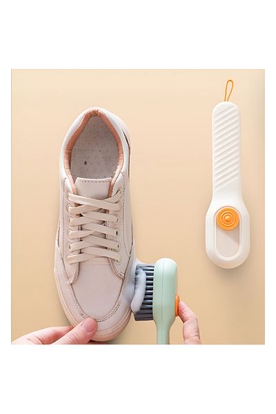Gritille Practical Hand Cleaning Brush with Multi-Purpose Detergent Soap Container - Shoe Boot Cleaning Brush