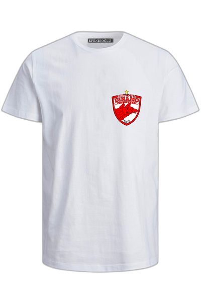 Efendioğlu Design Tricou din bumbac cu imprimeu cu logo mic Dinamo Bucuresti 1948 club