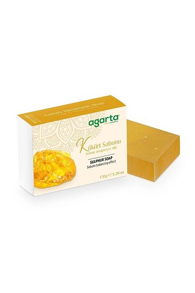 Agarta Handmade Natural Soap 150Gr Sulfur (Set of 5)