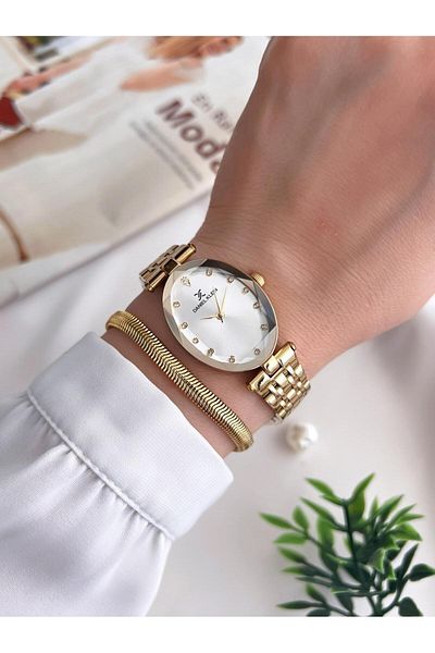Daniel Klein Steel Cord 3 Atm Water Resistant Special Design Women Wrist Watch+Bracelet Vs.Blkt.0436